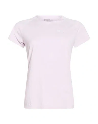 Jack Wolfskin Woman T-shirt Lilac Size L Polyester In Purple