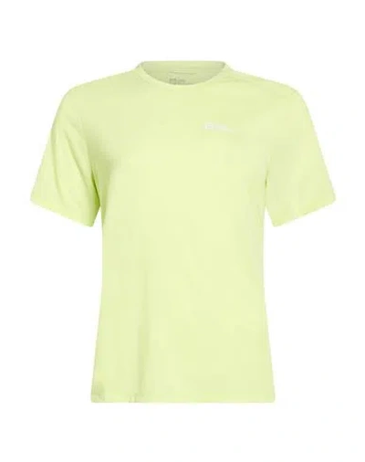 Jack Wolfskin Woman T-shirt Lime Green Size L Polyester