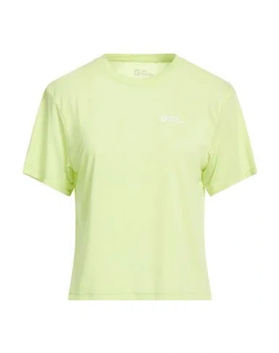 Jack Wolfskin Woman T-shirt Lime Green Size M Recycled Polyester