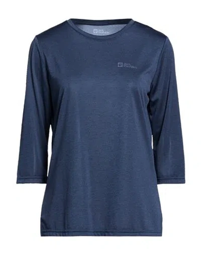 Jack Wolfskin Woman T-shirt Midnight Blue Size Xs Polyester