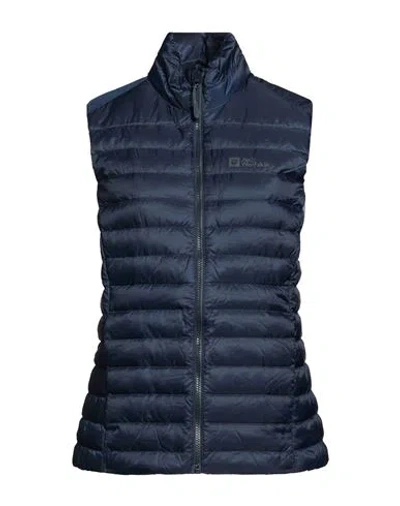 Jack Wolfskin Woman Vest Midnight Blue Size M Recycled Polyester