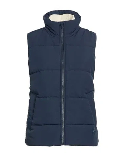 Jack Wolfskin Woman Vest Navy Size S Polyamide In Blue