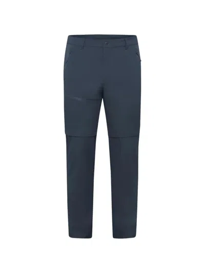 Jack Wolfskin Zip-off Straight-leg Trousers In Blue