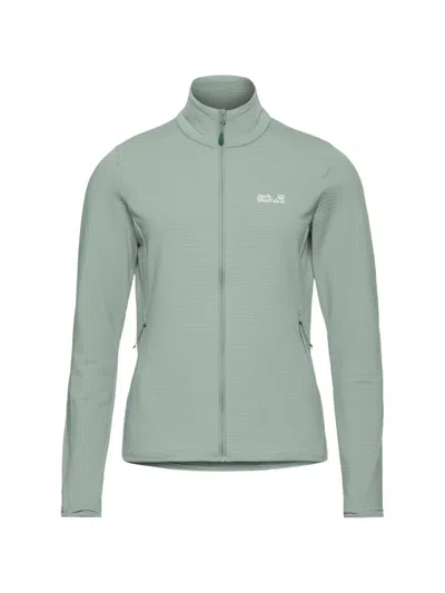 Jack Wolfskin Zip-up Sweatshirt In Green