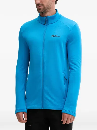 Jack Wolfskin Zip-up Track Jacket In Blue
