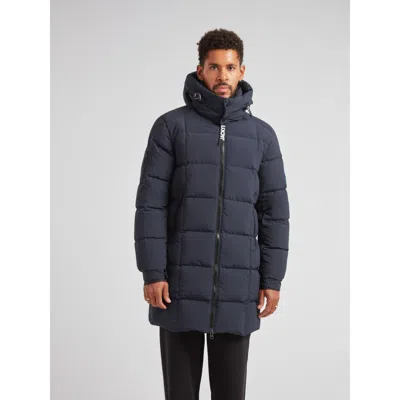 Jack1t Ez Hooded Boxed Puffer Coat In Blue