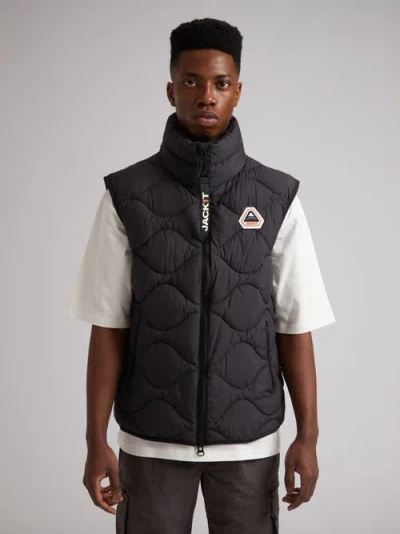 Jack1t Orb1t High Neck Gilet In Black