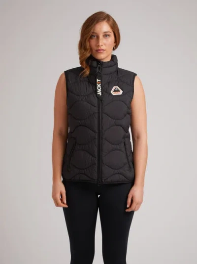Jack1t Orb1t High Neck Gilet In Black