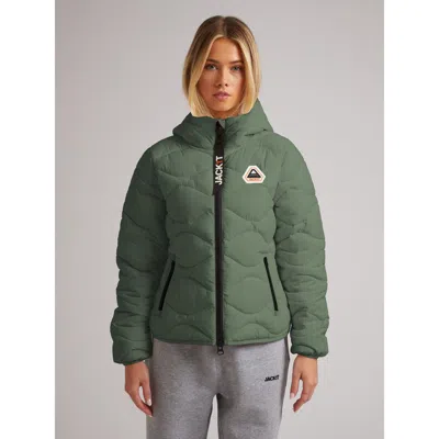 Jack1t Orb1t Hooded Jacket In Green