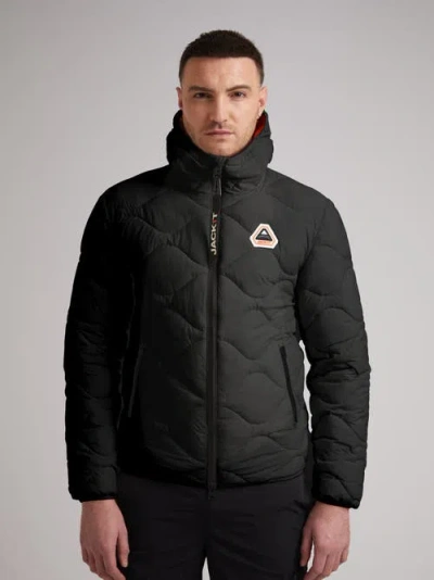 Jack1t Orb1t Long Sleeve Hooded Jacket In Black