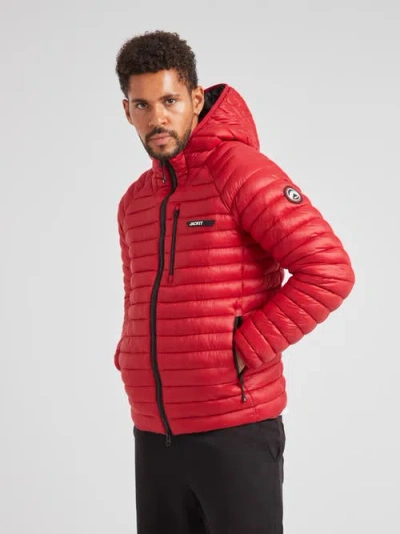 Jack1t Satell1te Long Sleeve Hooded Jacket In Red