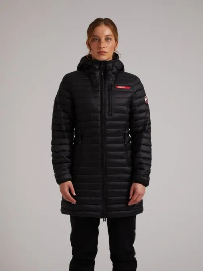 Jack1t Satell1te Longline Hooded Jacket In Multi