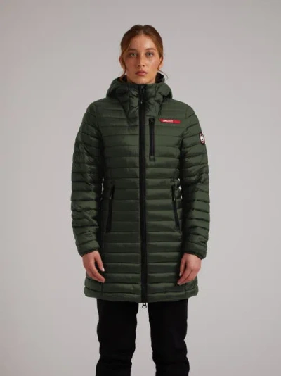 Jack1t Satell1te Longline Hooded Jacket In Multi