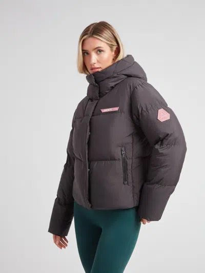 Jack1t Star Shower Long Sleeve Puffer Jacket In Purple