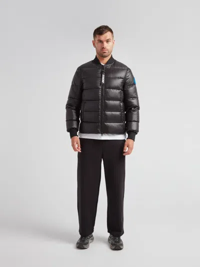Jack1t Vortex Long Sleeve Bomber Jacket In Black