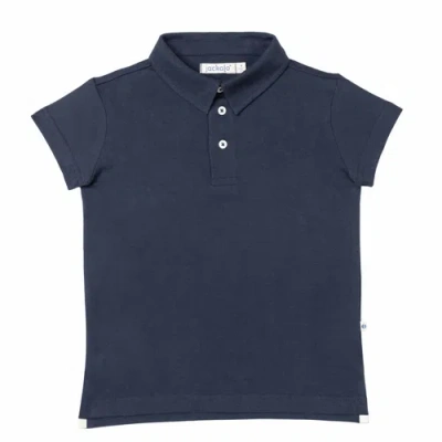 Jackalo Kids' Organic Cotton Jersey Alex Polo T-shirt In Blue