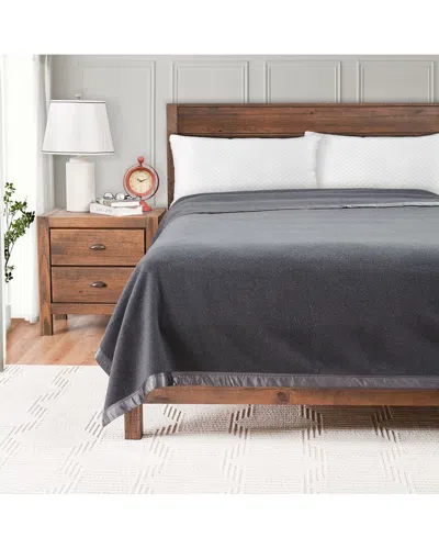 Jackaroo Essential Australian Merino Wool Throw Blanket In Gray