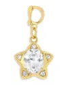 Jackie Mack Designs Cubic Zirconia Lucky Star Charm In Gold