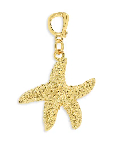 Jackie Mack Designs Starfish Wine Glass Charm In Gold