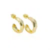 Jackie Mack Designs Women's Small Sunrise Hoops In Gold