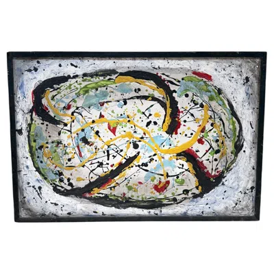 Pre-owned Jackson Pollock Abstract Expressionist Painting Textured Drip Splatter After  In Gray