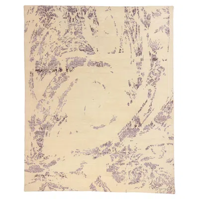 Pre-owned Jackson Pollock New Ethereal Reverie Contemporary Carpet With Enigmatic Abstract Expressionism In Sand