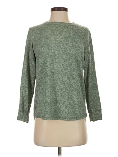 Pre-owned Jaclyn Intimates Long Sleeve T-shirt In Green