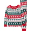 Jaclyn Kids' Matching Family Fair Isle Snowflake Fitted Two-piece Pajamas