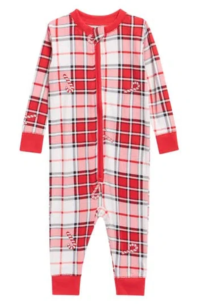 Jaclyn Kids' Matching Family Fitted One-piece Pajamas In Red