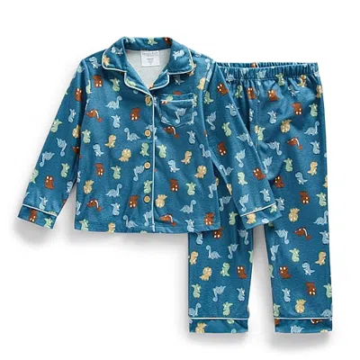Jaclyn Babies' Licensed Sleep Toddler Boys Long Sleeve 2-pc. Pajama Set In Blue