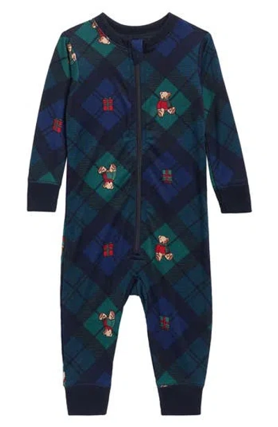 Jaclyn Matching Family Bear Plaid Fitted One-piece Pajamas In Multi