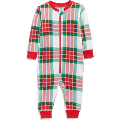 Jaclyn Matching Family Plaid Fitted One-piece Pajamas In Multi