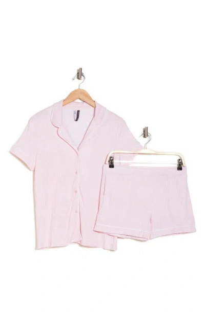 Jaclyn Notch Collar Short Pajamas In Marys Rose