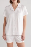 Jaclyn Print Short Pajamas In Margie Vintage Stripe White