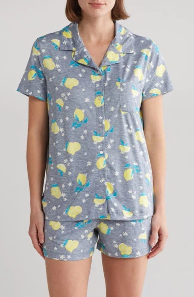 Jaclyn Print Short Pajamas In Tuscan Lemons Tradewind