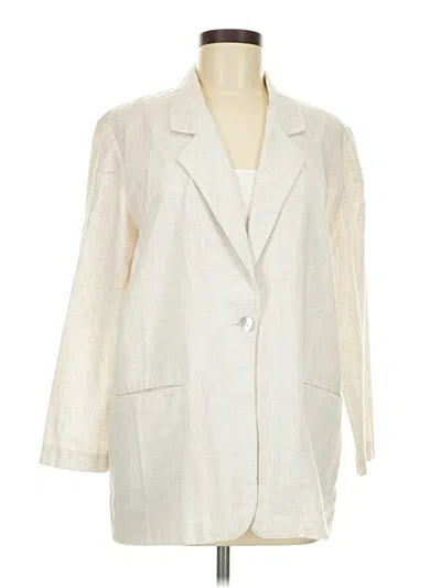 Pre-owned Jaclyn Smith Blazer Jacket In Ivory
