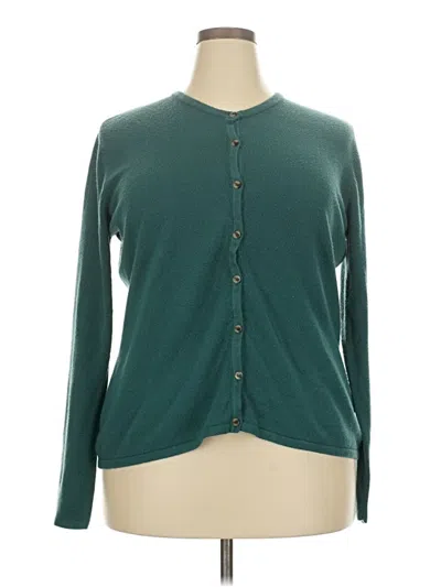 Pre-owned Jaclyn Smith Cardigan Sweater In Blue