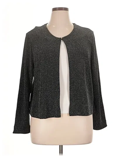 Pre-owned Jaclyn Smith Cardigan Sweater In Gray