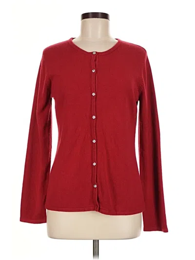 Pre-owned Jaclyn Smith Cardigan Sweater In Red