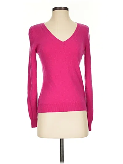 Pre-owned Jaclyn Smith Cashmere Pullover Sweater In Pink