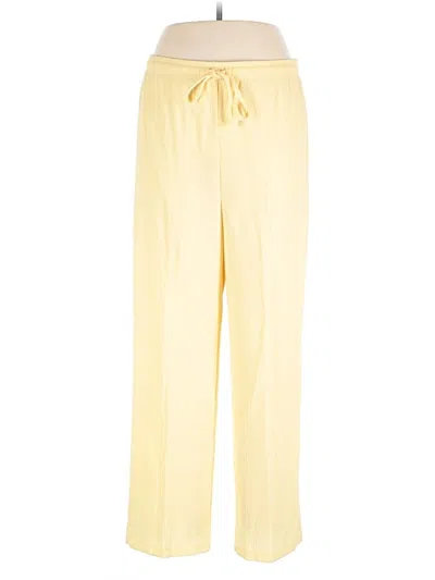 Pre-owned Jaclyn Smith Casual Pants In Yellow