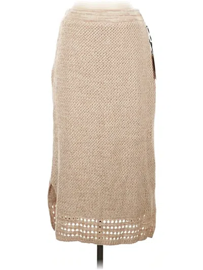 Jaclyn Smith Casual Skirt In Tan