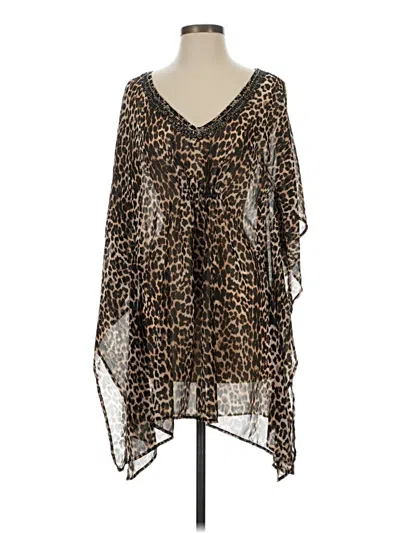 Pre-owned Jaclyn Smith Kimono In Brown