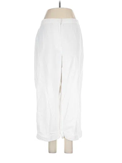 Pre-owned Jaclyn Smith Linen Pants In White