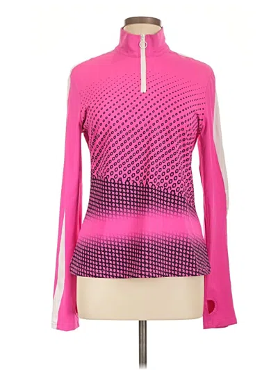 Pre-owned Jaclyn Smith Long Sleeve T-shirt In Pink