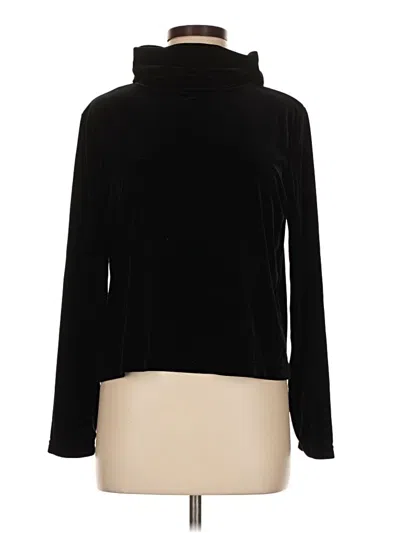 Pre-owned Jaclyn Smith Long Sleeve Turtleneck In Black