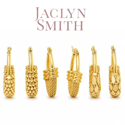 Jaclyn Smith Party Gold Hoop Earrings Set Of 3