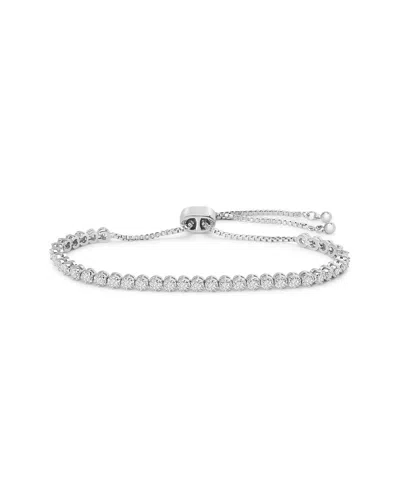 Jaclyn Smith Platinum Plated 1.00 Ct. Tw. Lab-grown Moissanite Bracelet