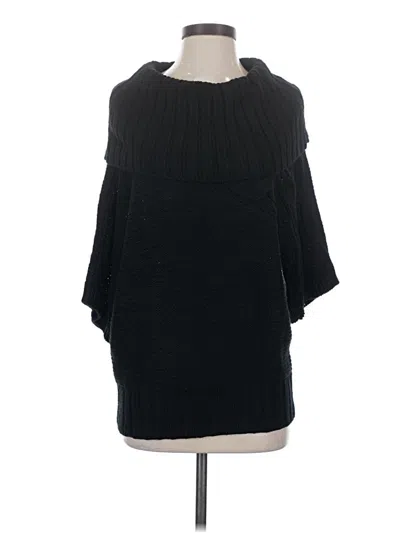 Pre-owned Jaclyn Smith Poncho In Black