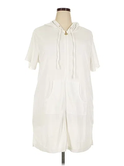 Pre-owned Jaclyn Smith Poncho In White